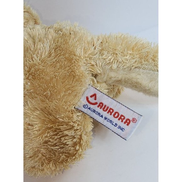 Vintage Aurora Floppy Puppy Dog Golden Spotted Blend Plush Bean Bag Stuffed Anim - Picture 7 of 8